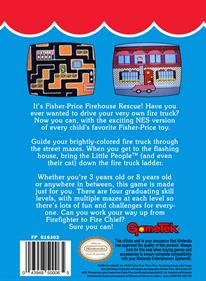 Fisher-Price: Firehouse Rescue - Box - Back Image
