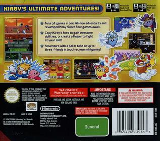 Kirby Super Star Ultra - Box - Back Image