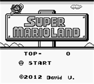 Super Mario Land 2012 - Screenshot - Game Title Image