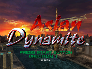 Asian Dynamite - Screenshot - Game Title Image