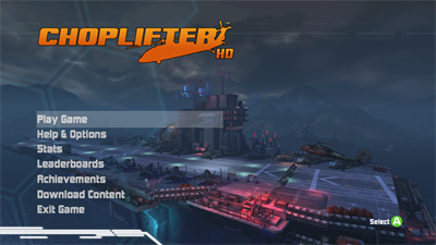 Choplifter HD - Screenshot - Game Select Image