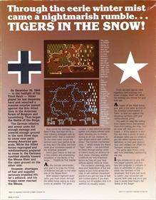 The Battle of the Bulge: Tigers in the Snow - Box - Back Image