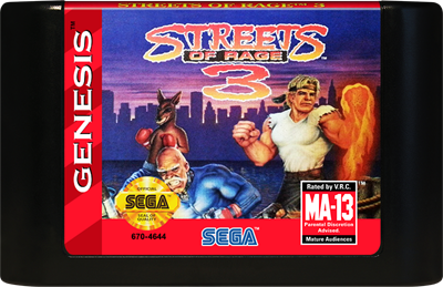 Streets of Rage 3 - Cart - Front Image