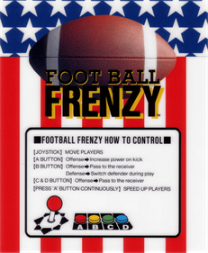 Football Frenzy - Arcade - Controls Information Image
