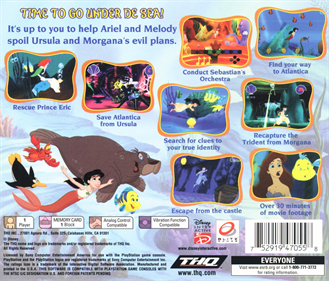 Disney's The Little Mermaid II - Box - Back Image