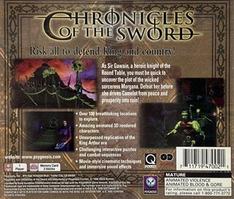 Chronicles of the Sword - Box - Back Image