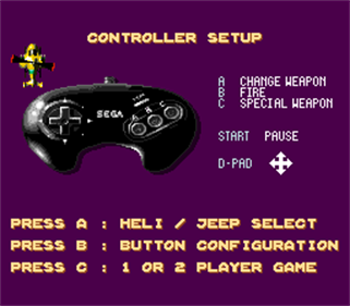Mega SWIV - Screenshot - Game Select Image