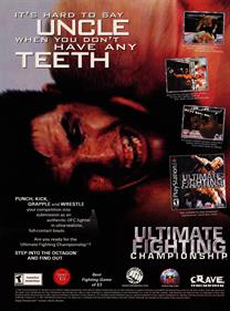 Ultimate Fighting Championship - Advertisement Flyer - Front Image