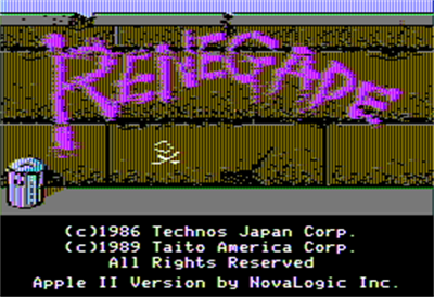 Renegade - Screenshot - Game Title Image