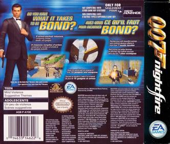007: NightFire - Box - Back Image