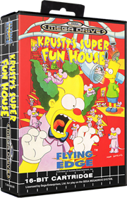 Krusty's Super Fun House - Box - 3D Image