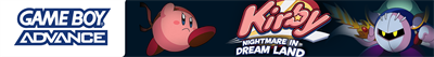 Kirby: Nightmare in Dream Land - Banner Image