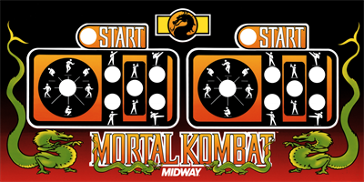 Mortal Kombat - Arcade - Control Panel Image