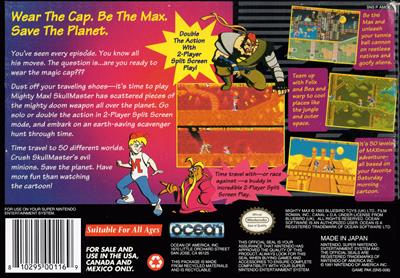 The Adventures of Mighty Max - Box - Back Image