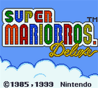 Super Mario Bros. Deluxe - Screenshot - Game Title Image