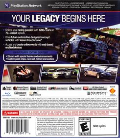 Gran Turismo 6: Anniversary Edition - Box - Back Image