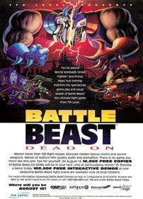 Battle Beast: The Ultimate Fight Game - Advertisement Flyer - Front Image
