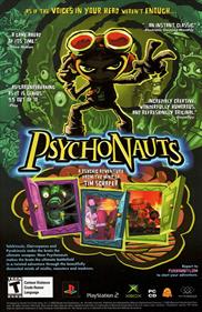 Psychonauts - Advertisement Flyer - Front Image