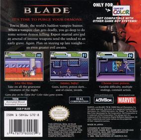 Blade - Box - Back Image