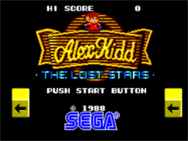 Alex Kidd: The Lost Stars - Screenshot - Game Title Image