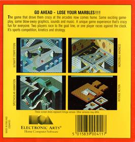 Marble Madness - Box - Back Image