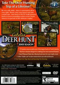Cabela's Deer Hunt: 2005 Season - Box - Back Image