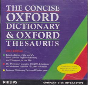 The Concise Oxford Dictionary & Oxford Thesaurus - Box - Front Image