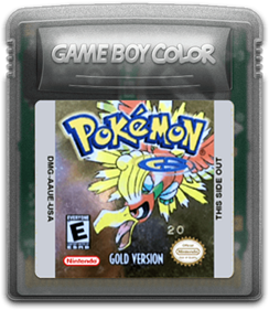 Pokémon Gold Version - Fanart - Cart - Front Image