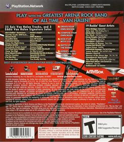 Guitar Hero: Van Halen - Box - Back Image