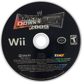 WWE SmackDown vs. Raw 2009 - Disc Image