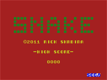 Snake (Rick Skribna) - Screenshot - Game Title Image