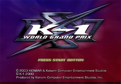 K-1 World Grand Prix - Screenshot - Game Title Image