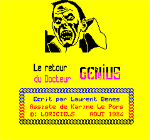 Le Retour du Dr Genius - Screenshot - Game Title Image