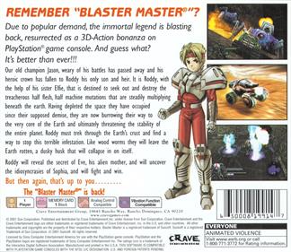 Blaster Master: Blasting Again - Box - Back Image