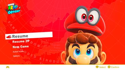 Super Mario Odyssey - Screenshot - Game Select