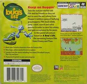 A Bug's Life - Box - Back Image