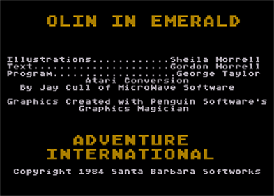 Olin in Emerald - Screenshot - Game Title Image
