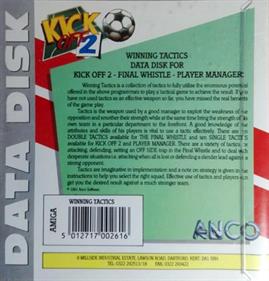 Kick Off 2: Winning Tactics - Box - Back Image