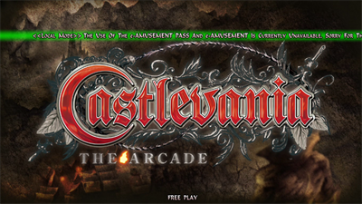 Castlevania: The Arcade - Screenshot - Game Title Image