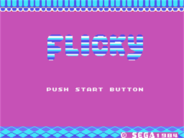Flicky - Screenshot - Game Title Image