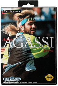 Andre Agassi Tennis - Box - Front - Reconstructed Image
