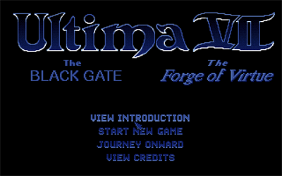 Ultima VII: The Black Gate + Forge of Virtue - Screenshot - Game Title Image