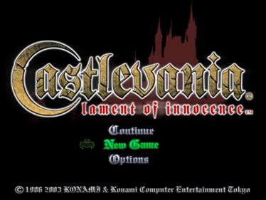 Castlevania: Lament of Innocence - Screenshot - Game Title Image