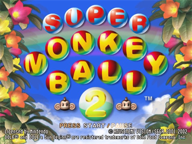 Super Monkey Ball 2 - Screenshot - Game Title Image