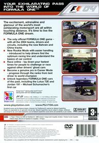 Formula One 04 - Box - Back Image