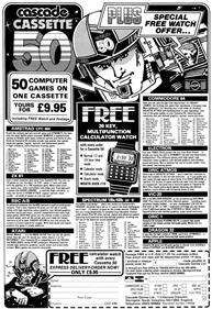 Cassette 50 - Advertisement Flyer - Front Image