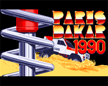 Paris Dakar 1990 - Screenshot - Game Title Image