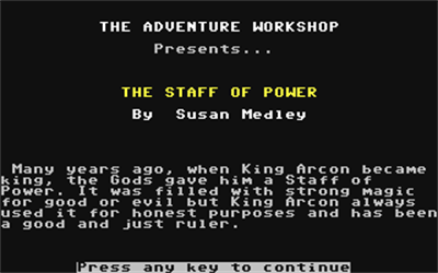 Staff of Power - Screenshot - Game Title Image