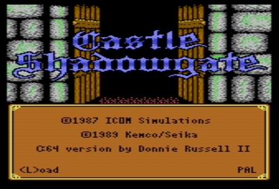 Castle Shadowgate - Screenshot - Game Title Image