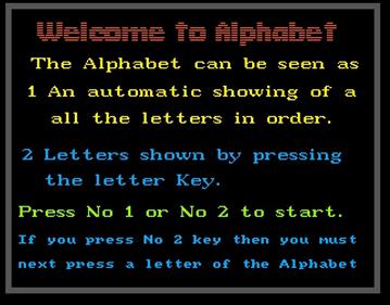 Alphabet - Screenshot - Game Title Image